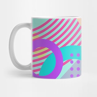 Modern Geometric Pattern Pastel Brights Pink Purple Serene Style Mug